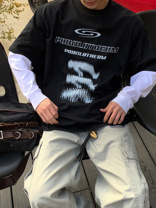 グラフィックロゴ プリント Tシャツ