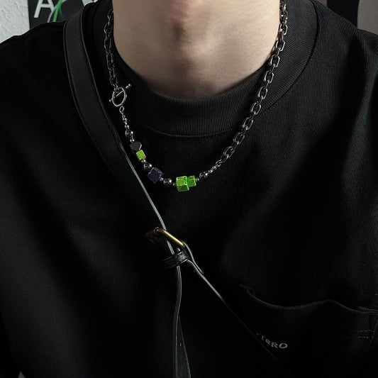 アイスストーンビーズ ネックレス　