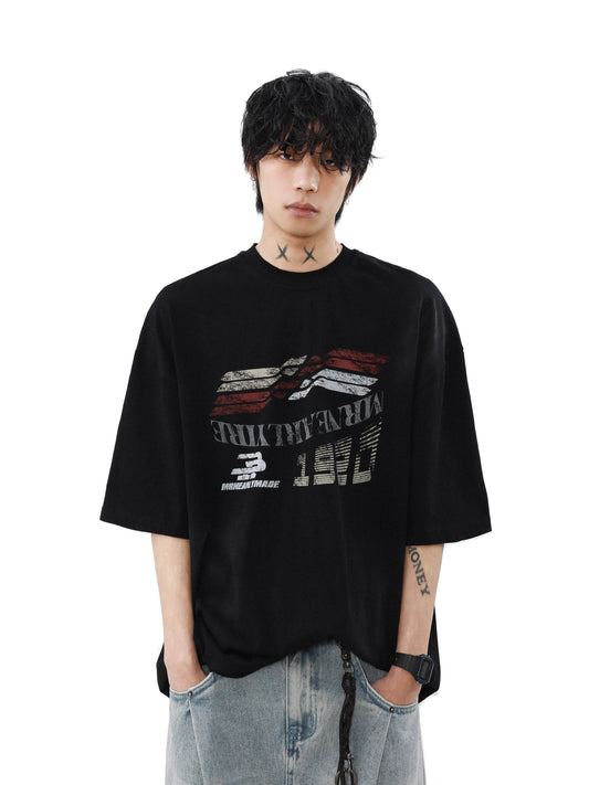 1920 ワープグラフィックTシャツ