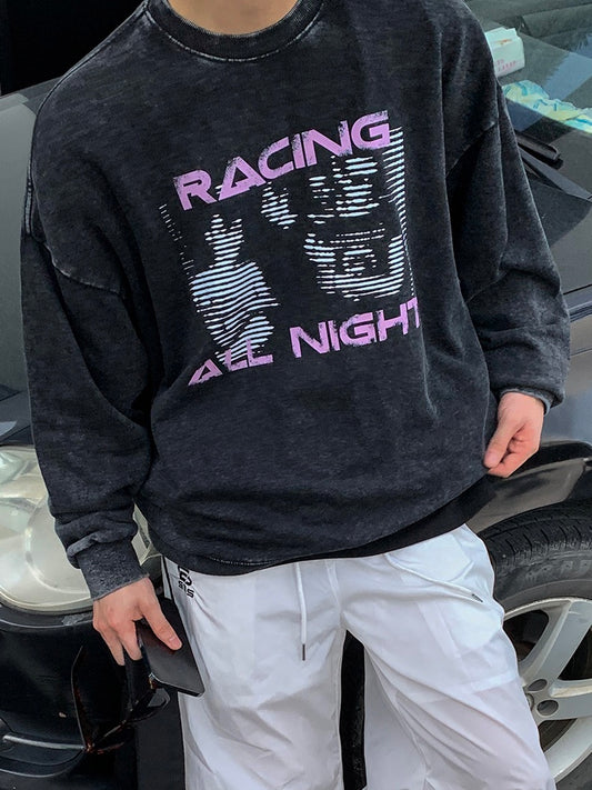 レーシング オーバー スウェット トレーナー