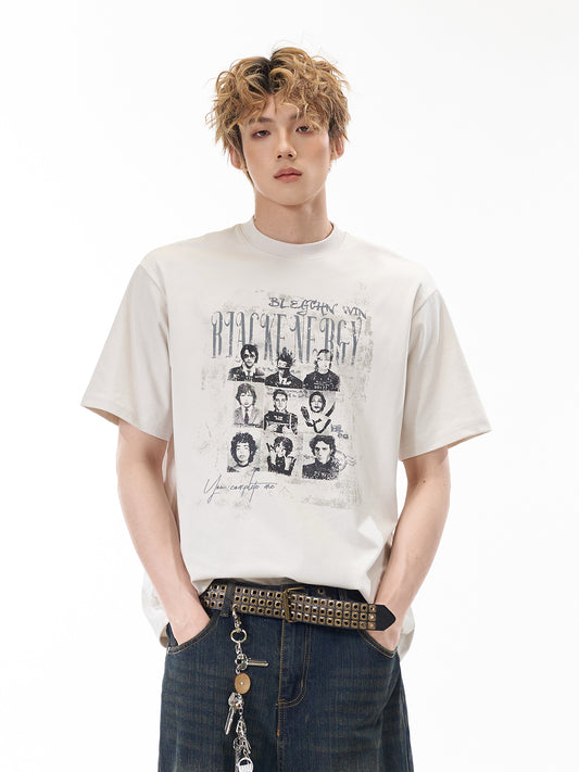 ヴィンテージ アートグリッド Tシャツ