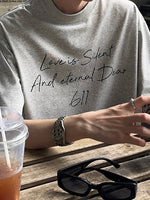 カジュアル レタープリント Tシャツ