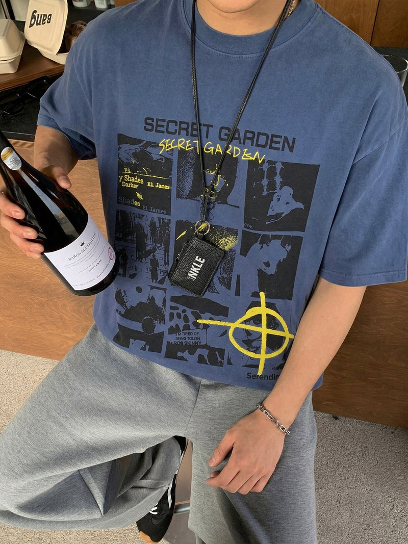 アメリカン クリエイティブグリッド Tシャツ
