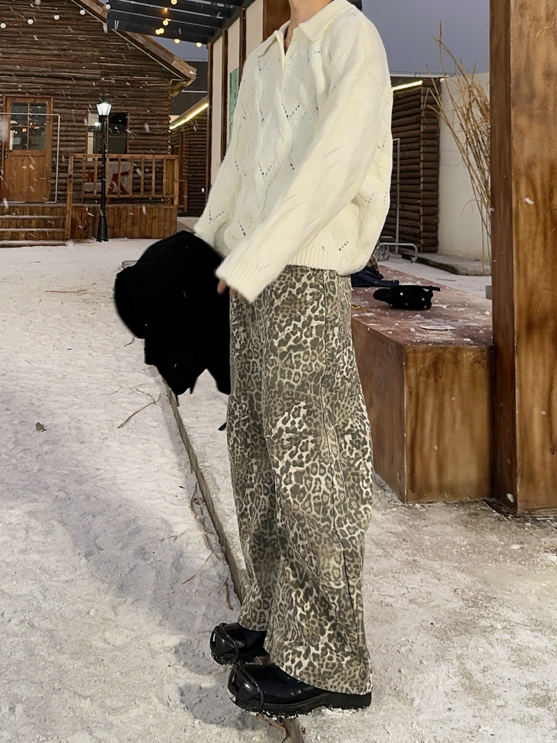 ダイヤチェック柄 ツイストポロセーター