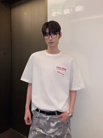 バックプリント オールドパッチレターTシャツ