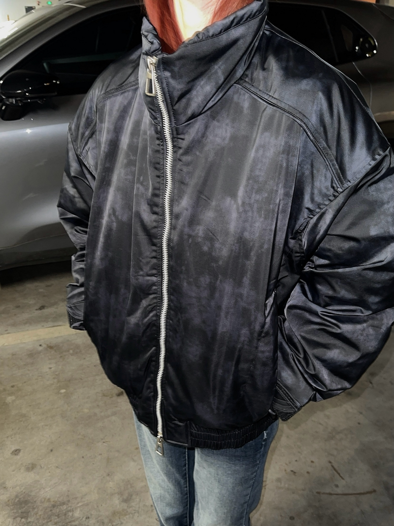 ハイネック ジッパーフライトジャケット