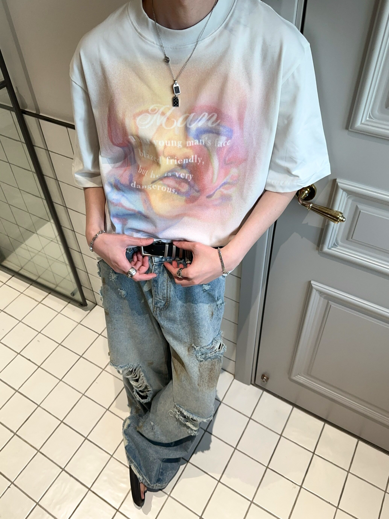 レタリングアート プリントTシャツ