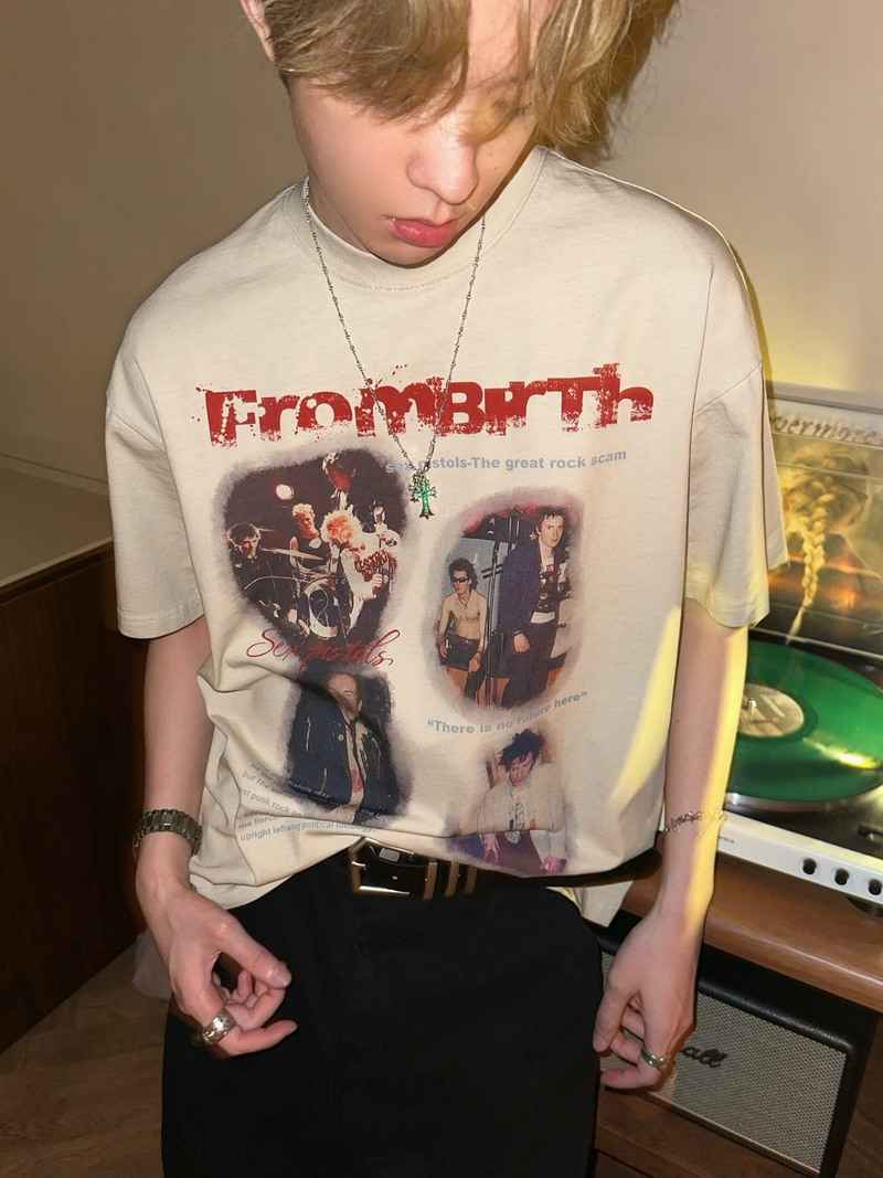 アメリカンレトロ オールドフレーム ロックTシャツ
