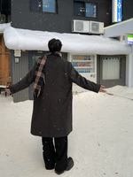 タータンチェック柄 フリースマフラー