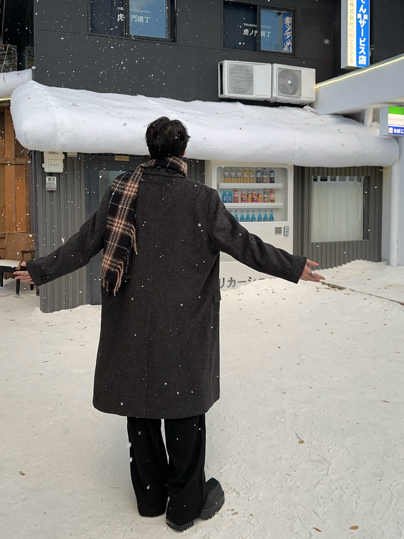 タータンチェック柄 フリースマフラー