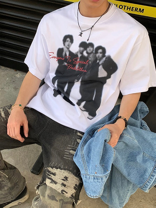 レター ロックバンドTシャツ