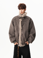 レトロ ネックベルト ファージャケット