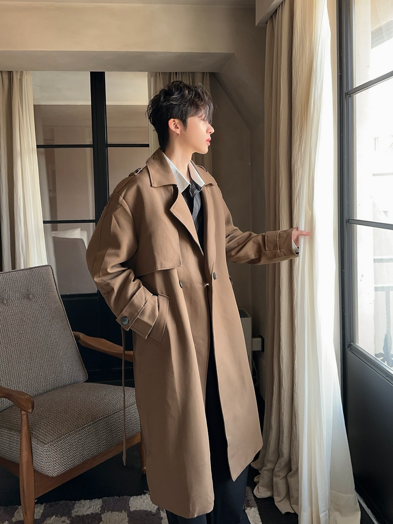 レトロ アーバン ロングトレンチコート