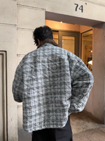 レトロチェック柄 キルティングジャケット
