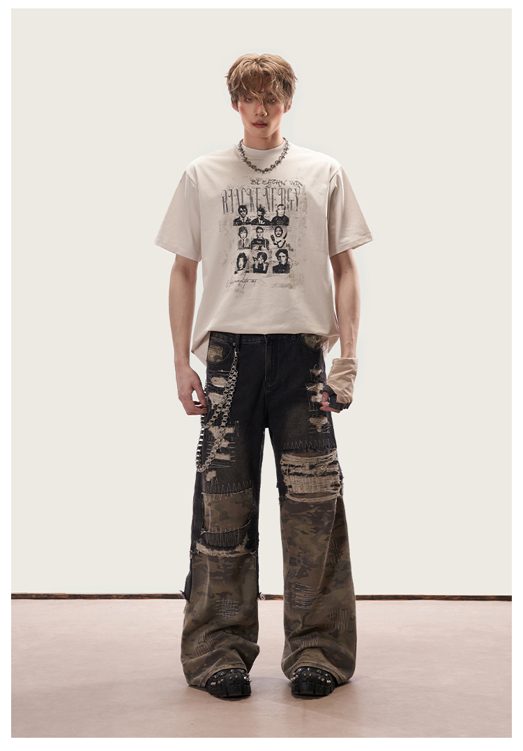 ヴィンテージ アートグリッド Tシャツ