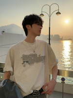 バックプリント 刺繍パッチ Tシャツ