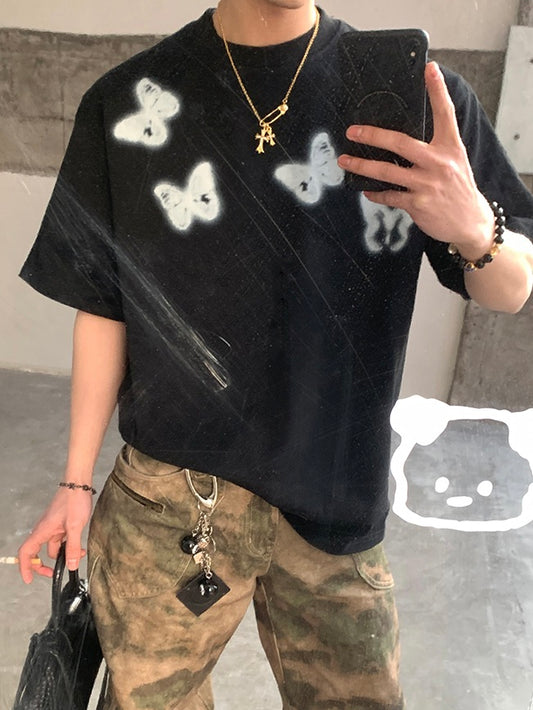 グロウバタフライ プリントTシャツ