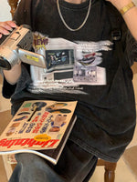 アメリカンレトロ コンピューター ウォッシュTシャツ