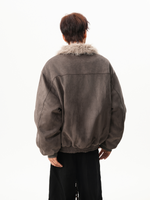 レトロ ネックベルト ファージャケット