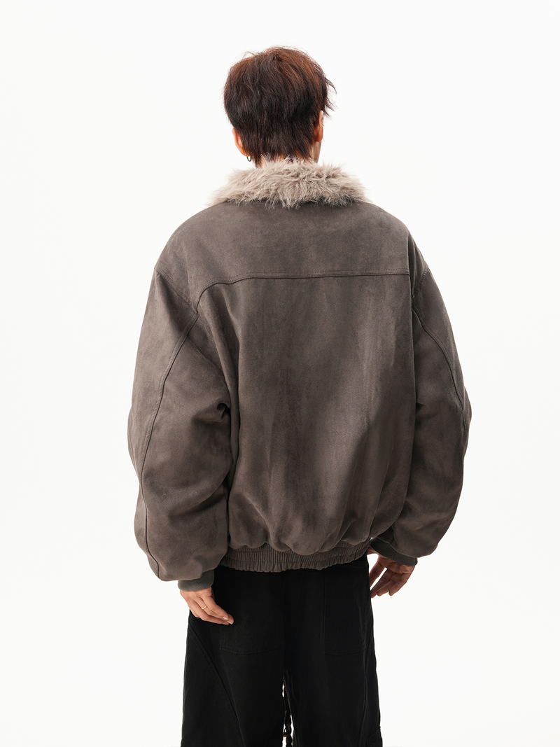 レトロ ネックベルト ファージャケット