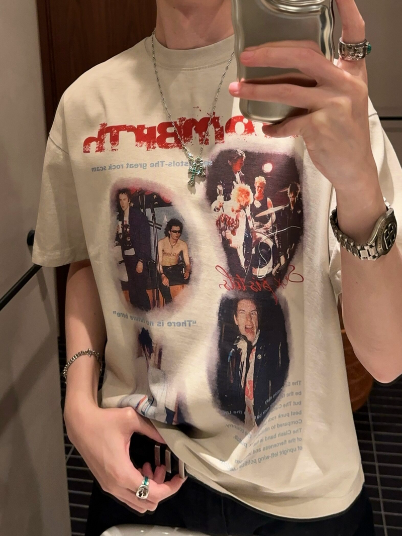 アメリカンレトロ オールドフレーム ロックTシャツ