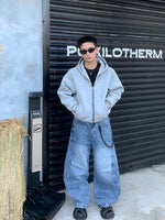 ストリート シミターバギーデニムパンツ