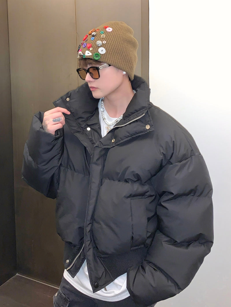 スタンドカラー ボリューム ショートぺディン