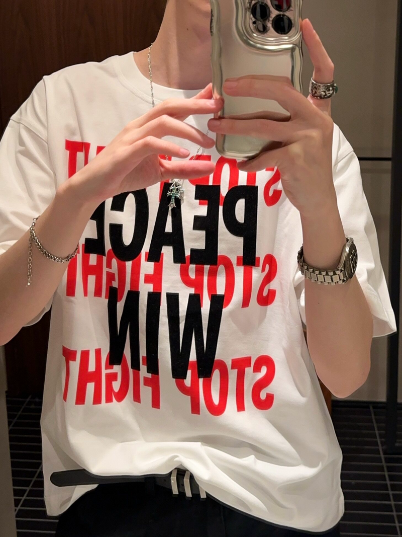 レトロ アメリカン スローガンTシャツ