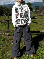 グリッド ポートレートレター パーカー