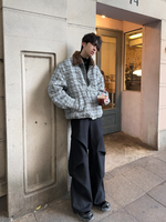 レトロチェック柄 キルティングジャケット