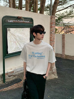 スターパッチ レタリングTシャツ