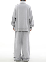 サイドライン ハーフジップ スウェットセットアップ