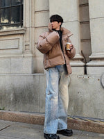 スタンドカラー ボリューム ペディン