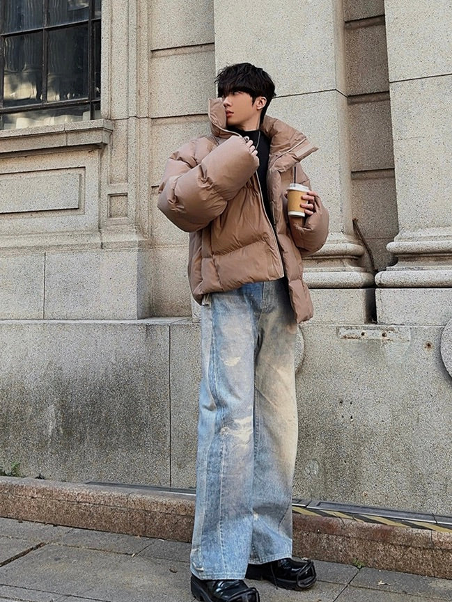 スタンドカラー ボリューム ペディン