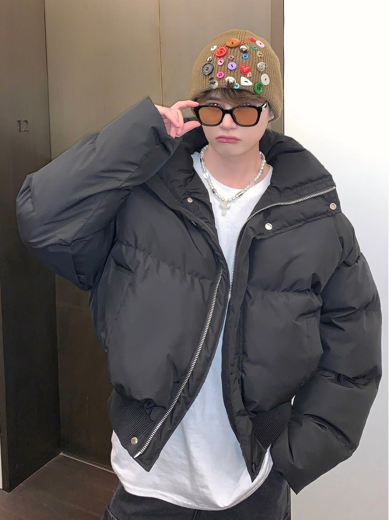 スタンドカラー ボリューム ショートぺディン