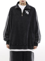 サイドライン ハーフジップ スウェットセットアップ