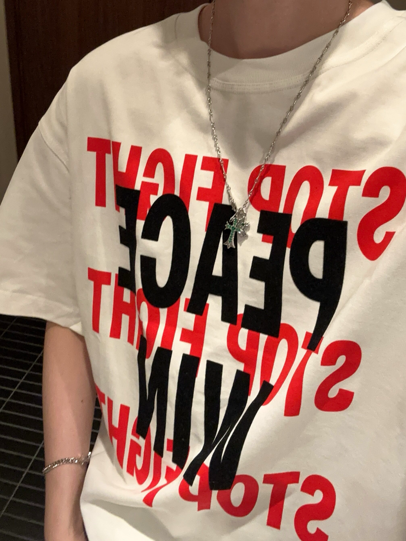レトロ アメリカン スローガンTシャツ