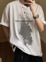 スモークレタープリントTシャツ