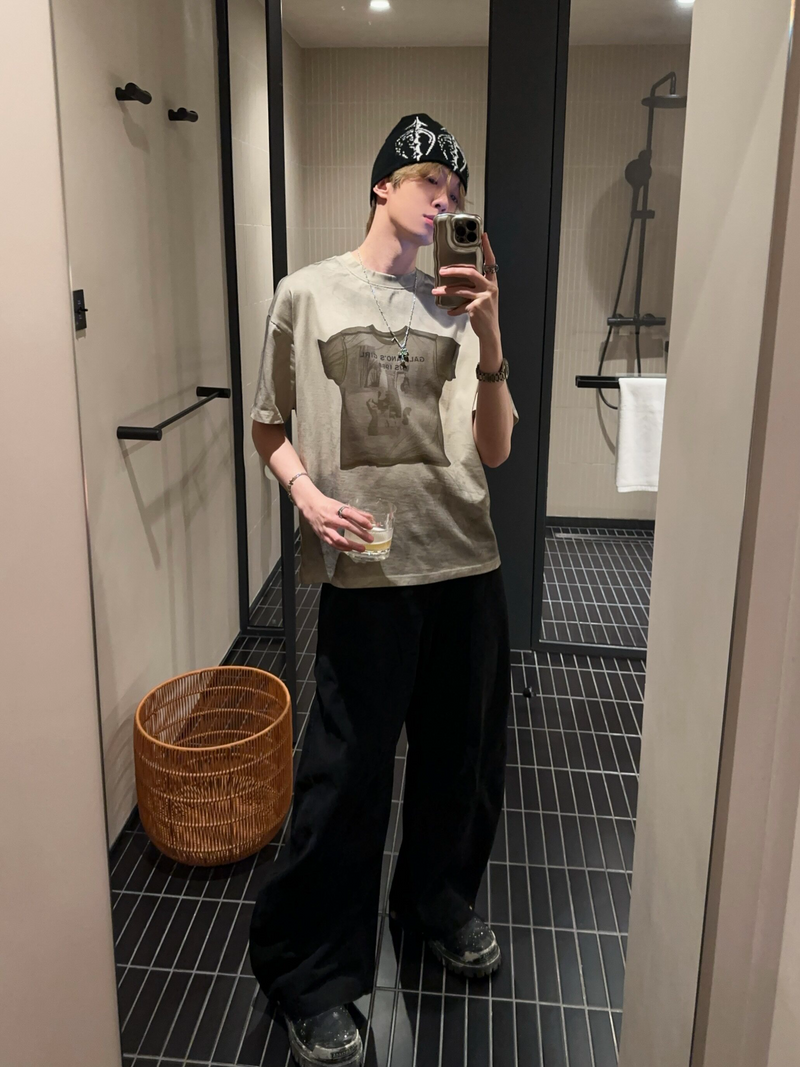 ドッキング シアープリントTシャツ