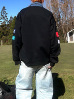 レーシングパッチ刺繍 ポロスウェット