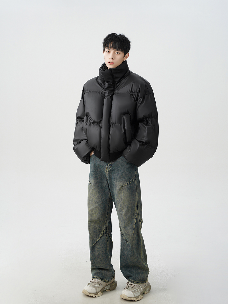 ボリューム ハイネックショートペディン