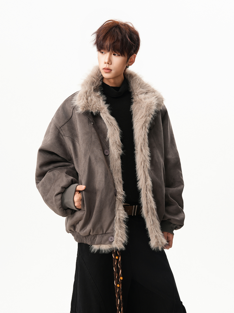 レトロ ネックベルト ファージャケット