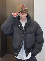 スタンドカラー ボリューム ショートぺディン