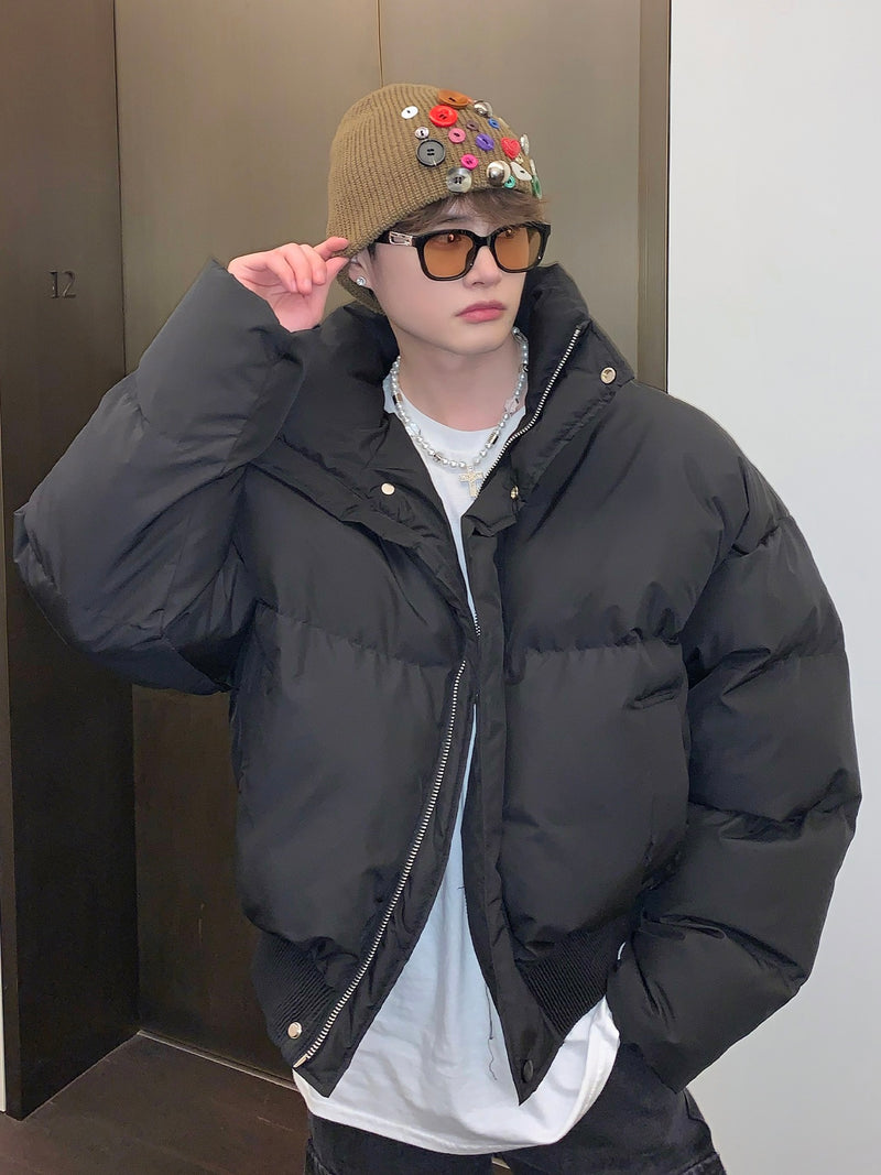 スタンドカラー ボリューム ショートぺディン