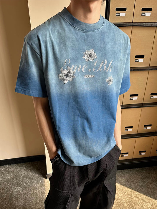 フラワー インクジェット Tシャツ