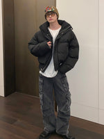 スタンドカラー ボリューム ショートぺディン