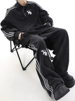 サイドライン ハーフジップ スウェットセットアップ