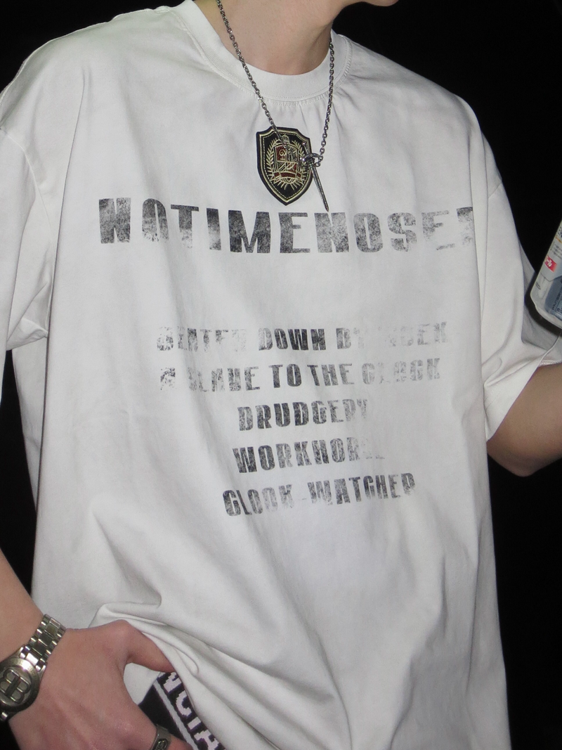 パッチエンブレム クラックレタリング Tシャツ