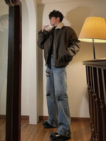 ラムファー バイカーボンバージャケット