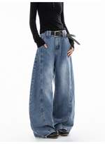 ウォッシュ レトロ バルーンデニムパンツ